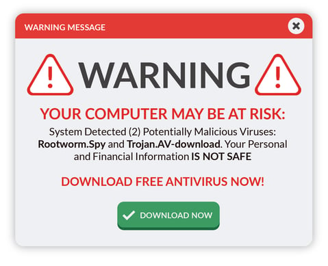 CyberGuard Compliance Warning Message